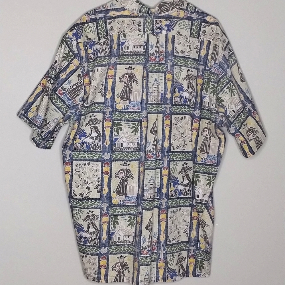 Reyn Spooner Father Damien XXL Dietrich Varez Kalaupapa Aloha Hawaiian Shirt - Picture 2 of 10